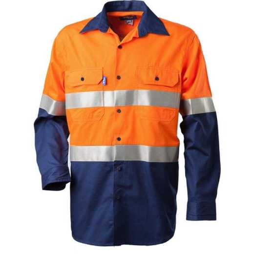 Picture of Tru Workwear, Shirt, Long Sleeve, Cotton Drill, 3M Tape
